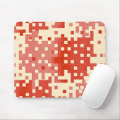 Rot- und rosa Pixel-Muster Mousepad (Mit Mouse)