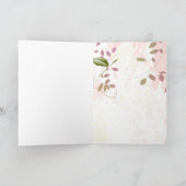 Rot und Rosa Rose Vielen Dank Karten (Innenseite)
