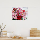 Rot und Rosa Rosen 2008 Poster (Küche)
