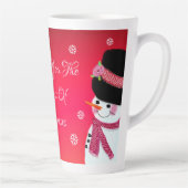 Rot und Rosa Schneemann Milchtasse (Rechts)