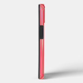 Rot und rosa Streifen Muster Case-Mate iPhone Gehä Hülle (Rückseite / Rechts)
