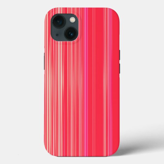 Rot und rosa Streifen Muster Case-Mate iPhone Gehä Hülle (Rückseite)