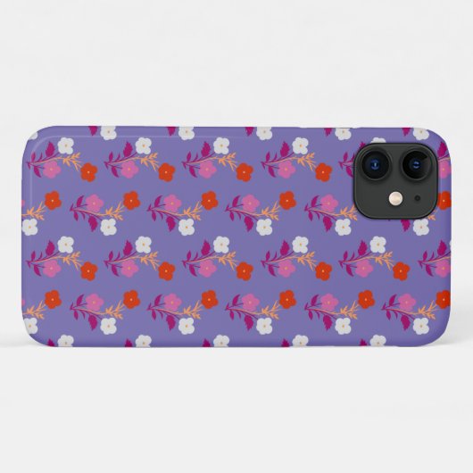 Rot und Rosa Subtile Lesbische Blume Case-Mate iPhone Hülle (Rückseite (Horizontal))