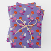 Rot und Rosa Subtile Lesbische Blume Geschenkpapier Set (Beispiel)