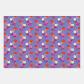 Rot und Rosa Subtile Lesbische Blume Geschenkpapier Set (Vorderseite)