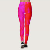 Rot und Rosa Tiedye, Leggings (Rückseite)