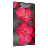Rot und Rosa tropische Fidschi-Blume Klemmbrett (Rechts)