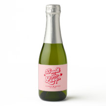 Rot und Rosa Valentines Wedding Champagne Gefallen