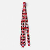 Rot und Rosa Weave Muster wirbeln Krawatte (Vorderseite)