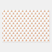 Rot und Rosa Weihnachtsmann Geschenkpapier Set (Vorderseite 2)