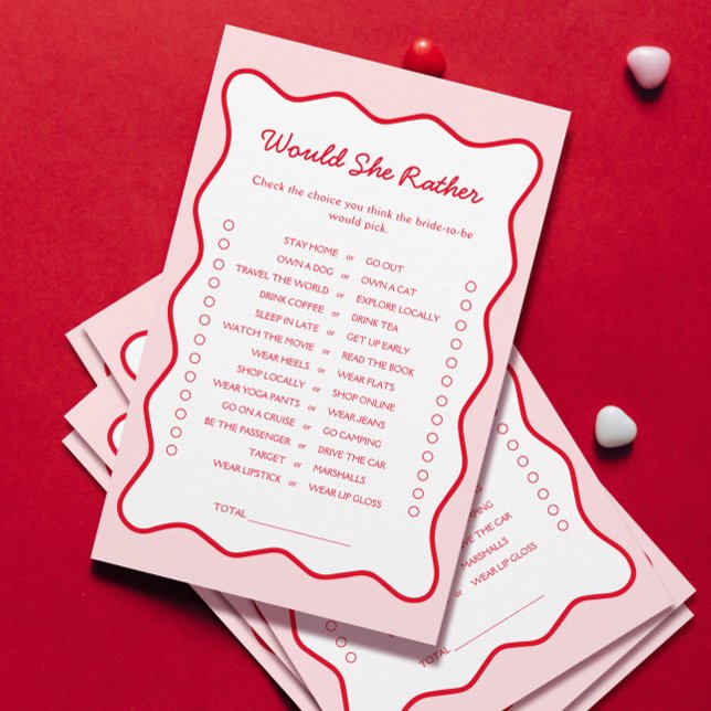 Rot und Rosa würden sie eher Brautparty spielen (Von Creator hochgeladen)