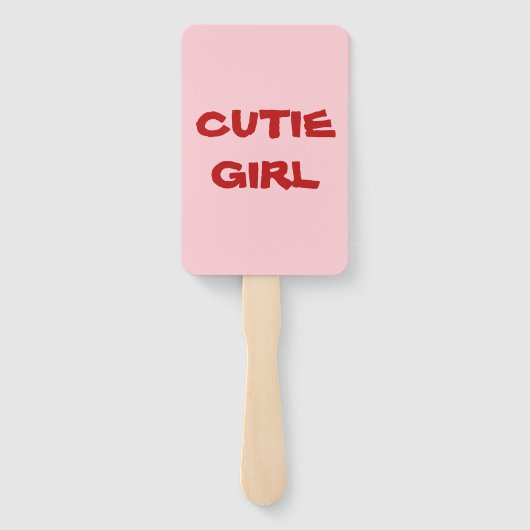 Rot und Rosa zum Geburtstag Fächer (Rückseite)