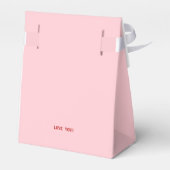 Rot und Rosa zum Geburtstag Geschenkschachtel (Rückseite)