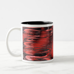 Rot und rosa zweifarbige tasse
