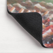 Rot und Rose, die 2012 abkühlen Mousepad (Ecke)