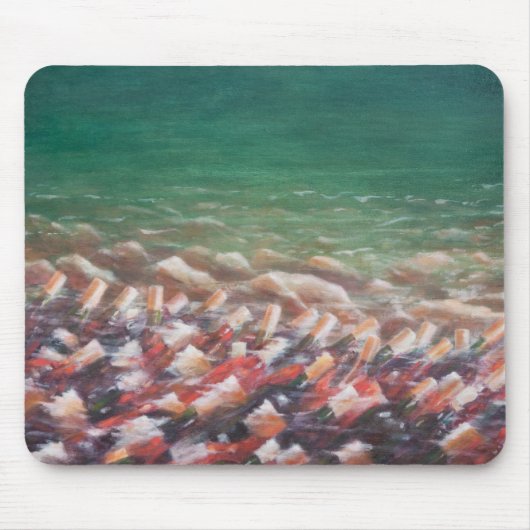 Rot und Rose, die 2012 abkühlen Mousepad (Vorne)