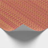 Rot und Safran Geschenkpapier (Ecke)