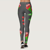 Rot und Schiefer Leggings (Rückseite)