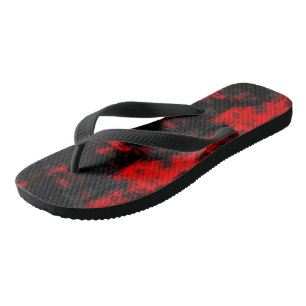 rot und schwarz abstrakt badesandalen