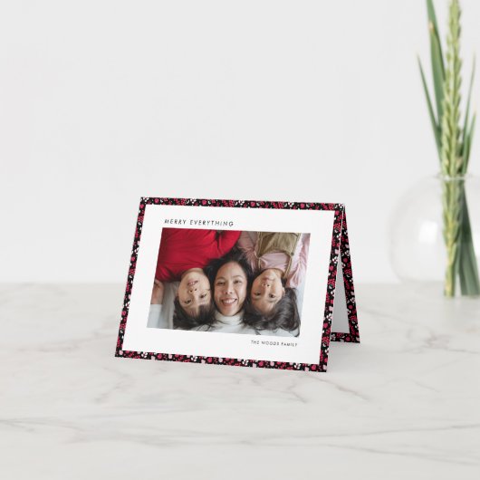 Rot und schwarz Bauernhof Klassische Weihnachten (Vorderseite)