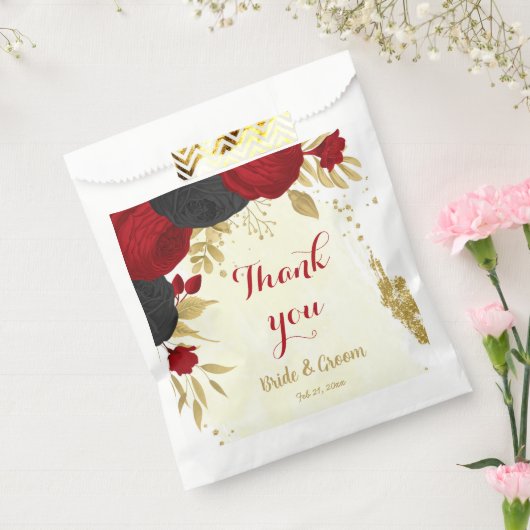 Rot und Schwarz, Blume Geschenktütchen (Versiegelt)
