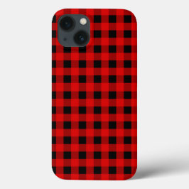 Rot und Schwarz Buffalo Kariert Holiday Gingham Case-Mate iPhone Hülle