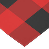 Rot und Schwarz Buffalo Kariert Holiday Gingham Kurzer Tischläufer (Ecke)