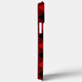 Rot und Schwarz Buffalo Kariert Personalisiert Case-Mate iPhone Hülle (Rückseite / Rechts)