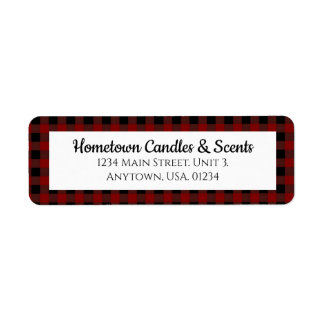 Rot und Schwarz Buffalo Kariert Rustikales Geschäf