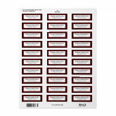 Rot und Schwarz Buffalo Kariert Rustikales Geschäf (Vorne)