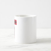 Rot und Schwarz Buffalo, Karierter fettartiger Let Kaffeetasse (Mittel)