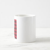 Rot und Schwarz Buffalo, Karierter fettgedruckter Kaffeetasse (Mittel)