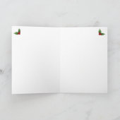 Rot und Schwarz Buffalo Karierter Karo Weihnachten Karte (Innenseite)