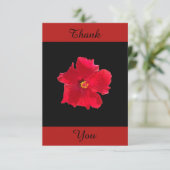 Rot und Schwarz Danke, dass Sie eine Karte mit Hib (Stehend Vorderseite)