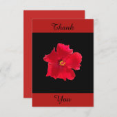 Rot und Schwarz Danke, dass Sie eine Karte mit Hib (Vorne/Hinten)