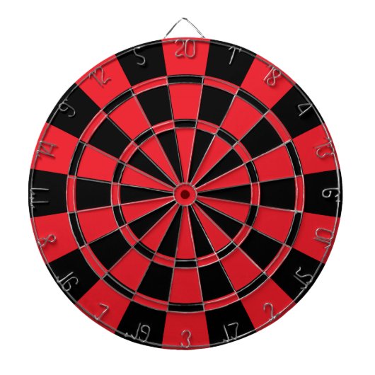 Rot und Schwarz Dartscheibe (vorne)