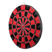 Rot und Schwarz Dartscheibe (Vorderseite rechts)
