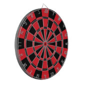 Rot und Schwarz Dartscheibe (Vorderseite Links)