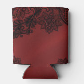 Rot und Schwarz Dunkel Elegance Lace Gotische Roma Dosenkühler (Rückseite)