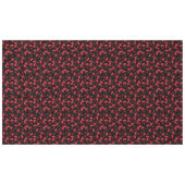Rot und Schwarz Dunkles Ästhetisches Schädelmuster Tischdecke (Vorderseite (Horizontal))