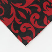 ROT-UND SCHWARZ-ENTWURF FLEECEDECKE (Ecke)