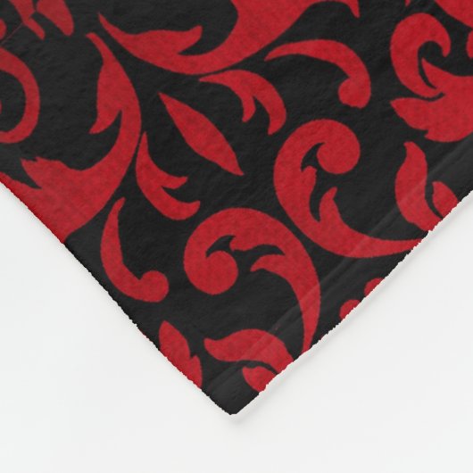 ROT-UND SCHWARZ-ENTWURF FLEECEDECKE (Ecke)