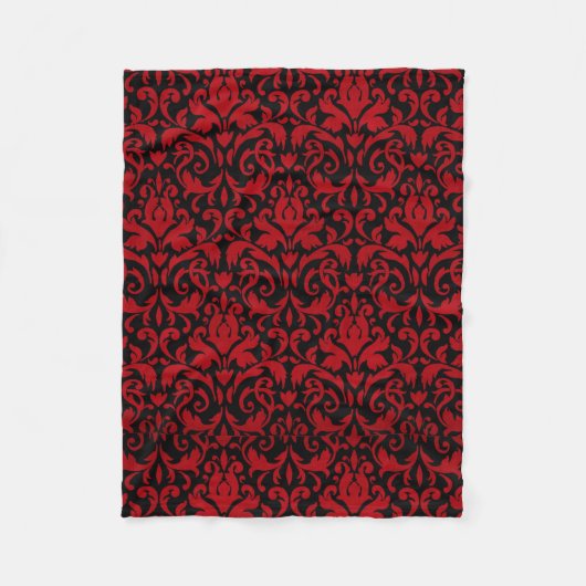 ROT-UND SCHWARZ-ENTWURF FLEECEDECKE (Vorderseite)