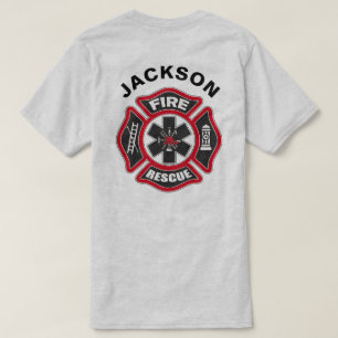 Rot und schwarz: Feuer und Rettung T-Shirt