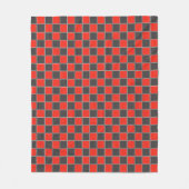 Rot und Schwarz Fleecedecke (Vorderseite)