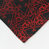 rot und schwarz fleecedecke (Ecke)