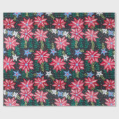 Rot und Schwarz Geschenkpapier (Flach)