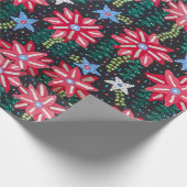 Rot und Schwarz Geschenkpapier (Ecke)