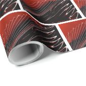 Rot und Schwarz Geschenkpapier (Rolleneckpunkt)