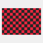 Rot und Schwarz Geschenkpapier Set (Vorderseite)